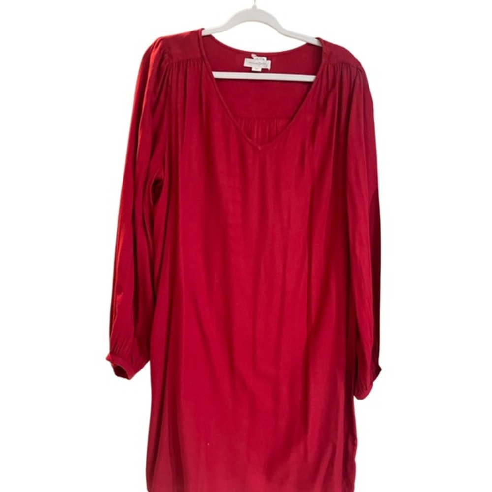 Red Maxi dress - cotton - light and breezy to throw on‎ and go - CC